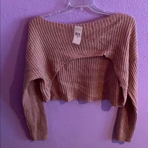 Fashion Nova long sleeve crop top